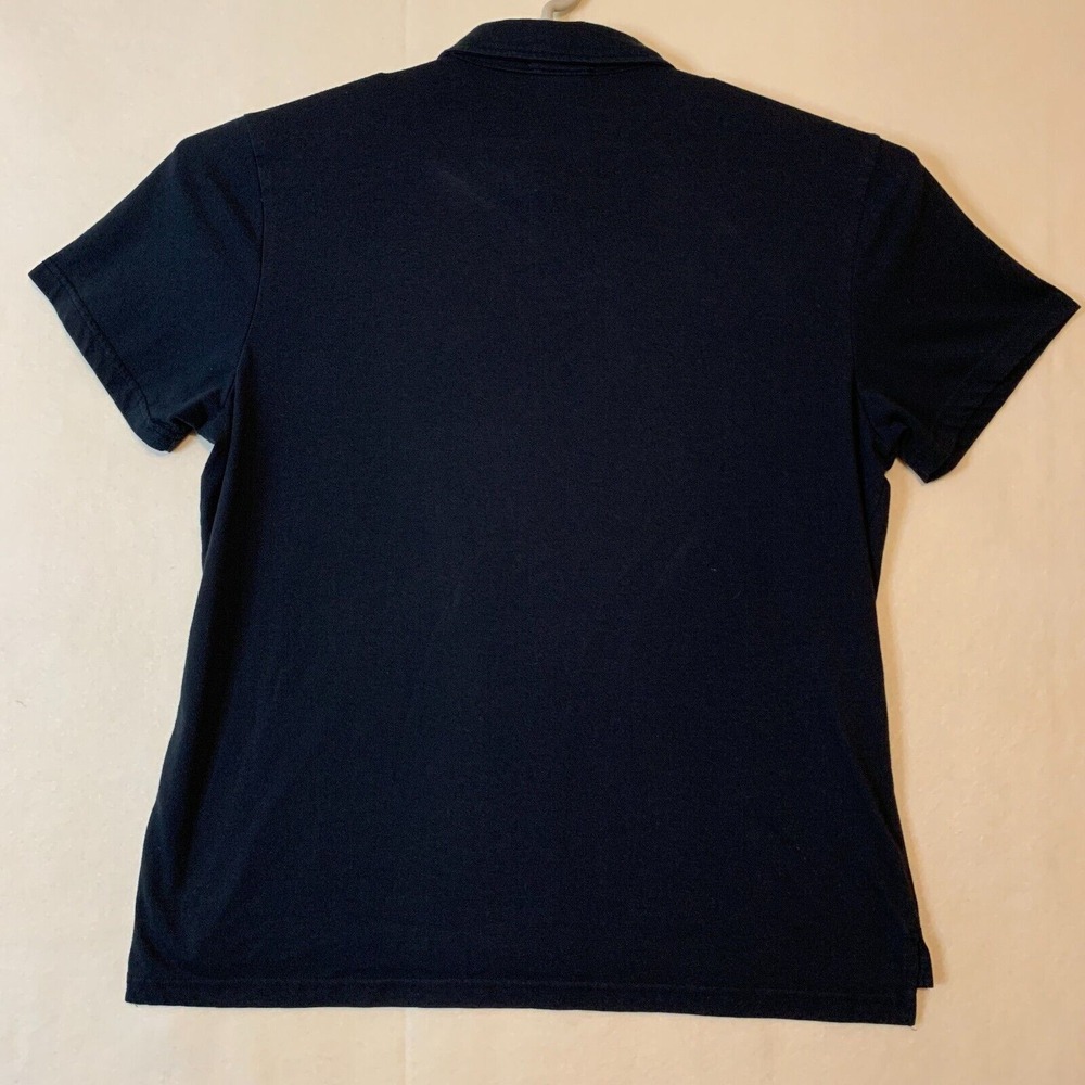 TESLA Motor Polo Shirt Men's XL Black Short Sleeve Polyester & Cotton Sz Extra L - Picture 2 of 12